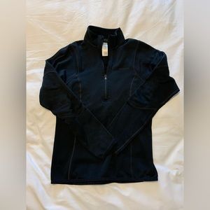 PATAGONIA black thermal layer front zip womens XS